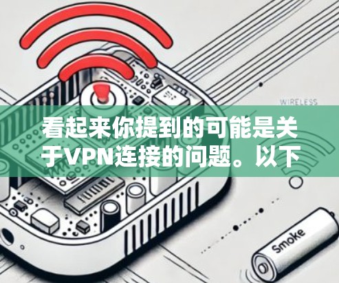 看起来你提到的可能是关于VPN连接的问题。以下是可能的解决方案