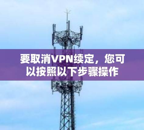 要取消VPN续定，您可以按照以下步骤操作