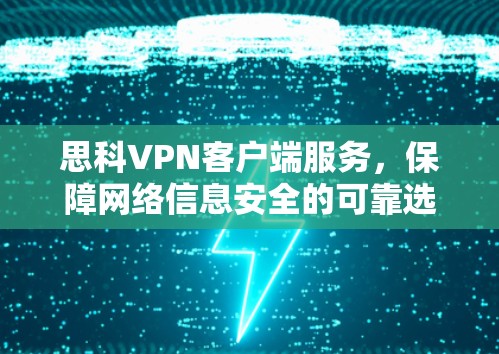 思科VPN客户端服务，保障网络信息安全的可靠选择