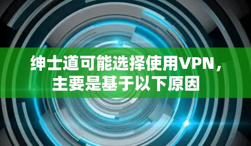 绅士道可能选择使用VPN,主要是基于以下原因 绅士道可能选择使用VPN,主要是基于以下原因