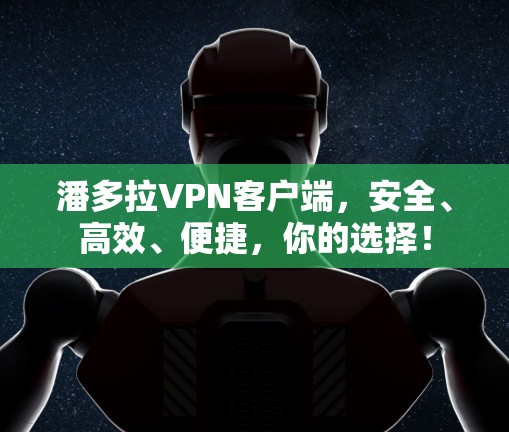 潘多拉VPN客户端，安全、高效、便捷，你的选择！