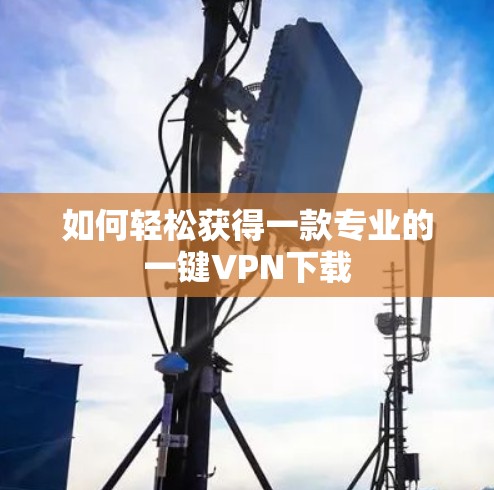 如何轻松获得一款专业的一键VPN下载