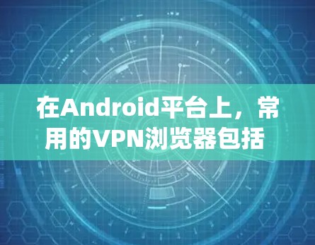 在Android平台上，常用的VPN浏览器包括 popular VPNs、And VPN、Vid privacy 等。以下是一些在 Android 上使用的 VPN 浏览器推荐