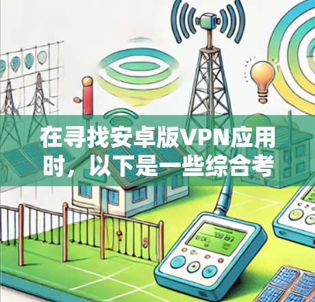 在寻找安卓版VPN应用时,以下是一些综合考虑的因素和推荐 在寻找安卓版VPN应用时,以下是一些综合考虑的因素和推荐