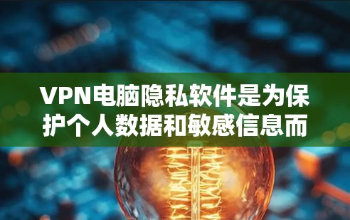 VPN电脑隐私软件是为保护个人数据和敏感信息而设计的工具，通过加密和快速传输实现数据的安全传输。以下是其主要特点和功能