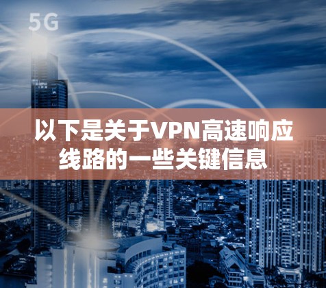 以下是关于VPN高速响应线路的一些关键信息
