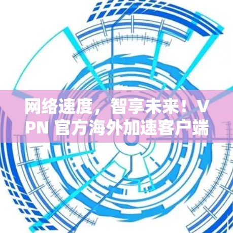 网络速度，智享未来！VPN 官方海外加速客户端，用科技破局，智享网络新纪元！