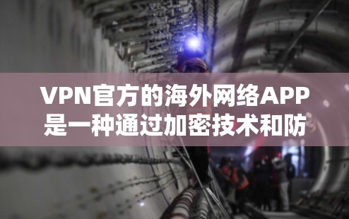 VPN官方的海外网络APP是一种通过加密技术和防火墙保护用户数据、防止网络攻击的网络服务。以下是对VPN的详细分析和总结