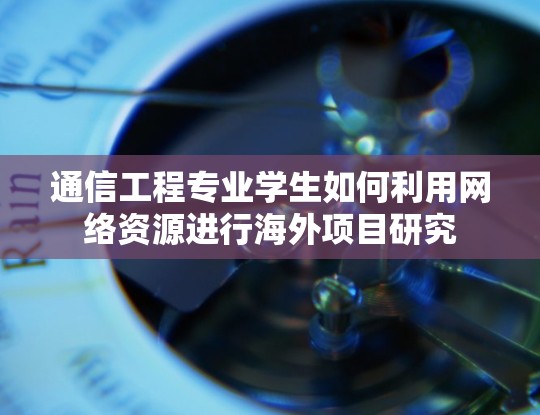 通信工程专业学生如何利用网络资源进行海外项目研究