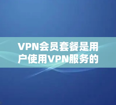 VPN会员套餐是用户使用VPN服务的重要组成部分，根据需求和预算的不同，可以选择不同的套餐类型。以下是对不同VPN会员套餐的详细分析