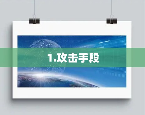 1.攻击手段 1.攻击手段