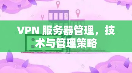VPN 服务器管理，技术与管理策略