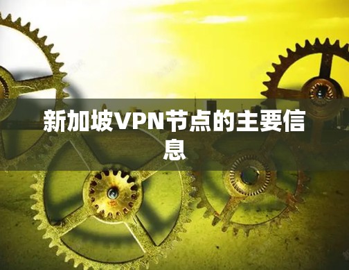 新加坡VPN节点的主要信息 新加坡VPN节点的主要信息