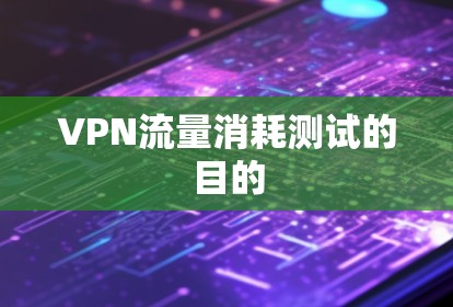 VPN流量消耗测试的目的