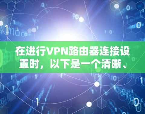 在进行VPN路由器连接设置时，以下是一个清晰、有序的步骤指南
