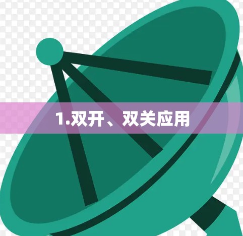 1.双开、双关应用