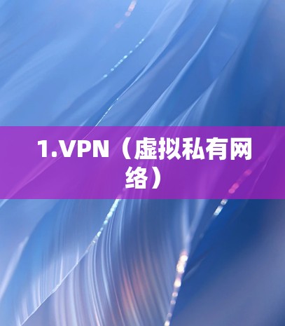 1.VPN（虚拟私有网络）