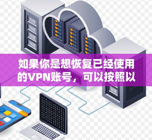 如果你是想恢复已经使用的VPN账号，可以按照以下步骤操作