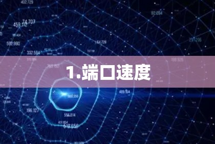 1.端口速度