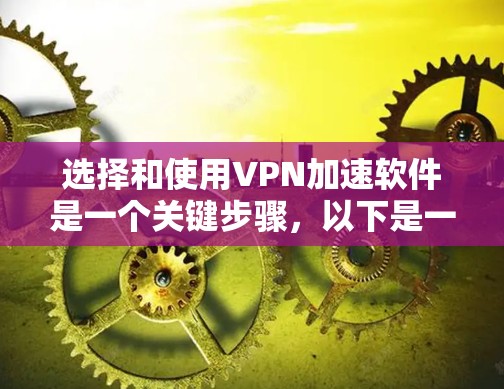 选择和使用VPN加速软件是一个关键步骤,以下是一些详细的建议 选择和使用VPN加速软件是一个关键步骤,以下是一些详细的建议